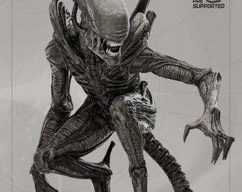 Xenomorph 3D STL-standbeeldafdruk Modelbestand