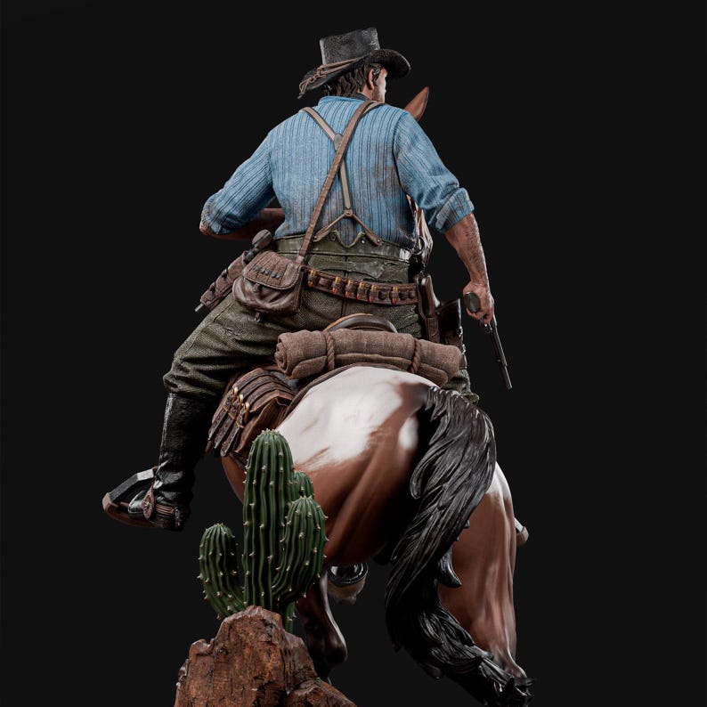 Arthur Morgan RDR 3D STL Statue Print Model File - Etsy