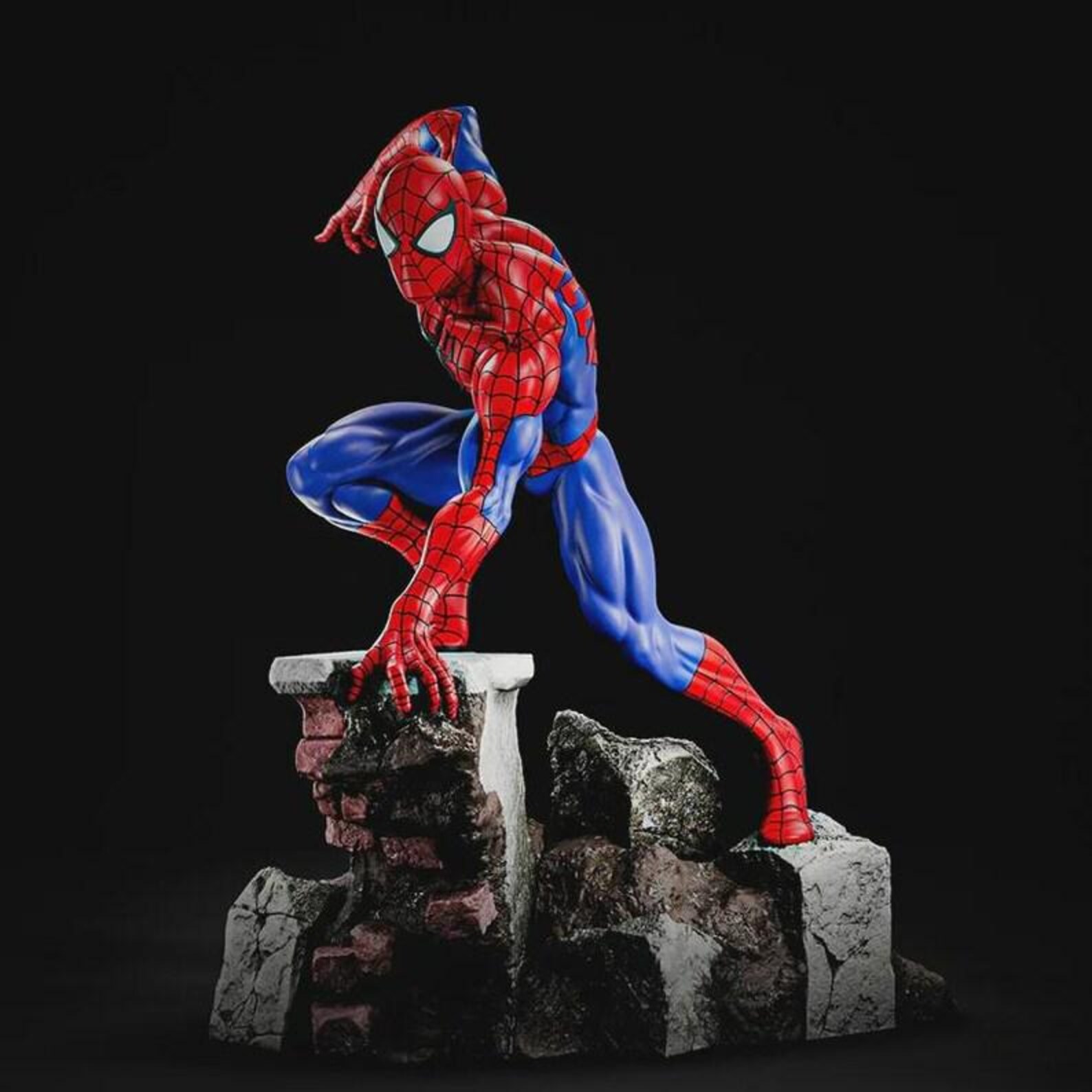 Spiderman Classic 3D STL Statue Print Model File - Etsy