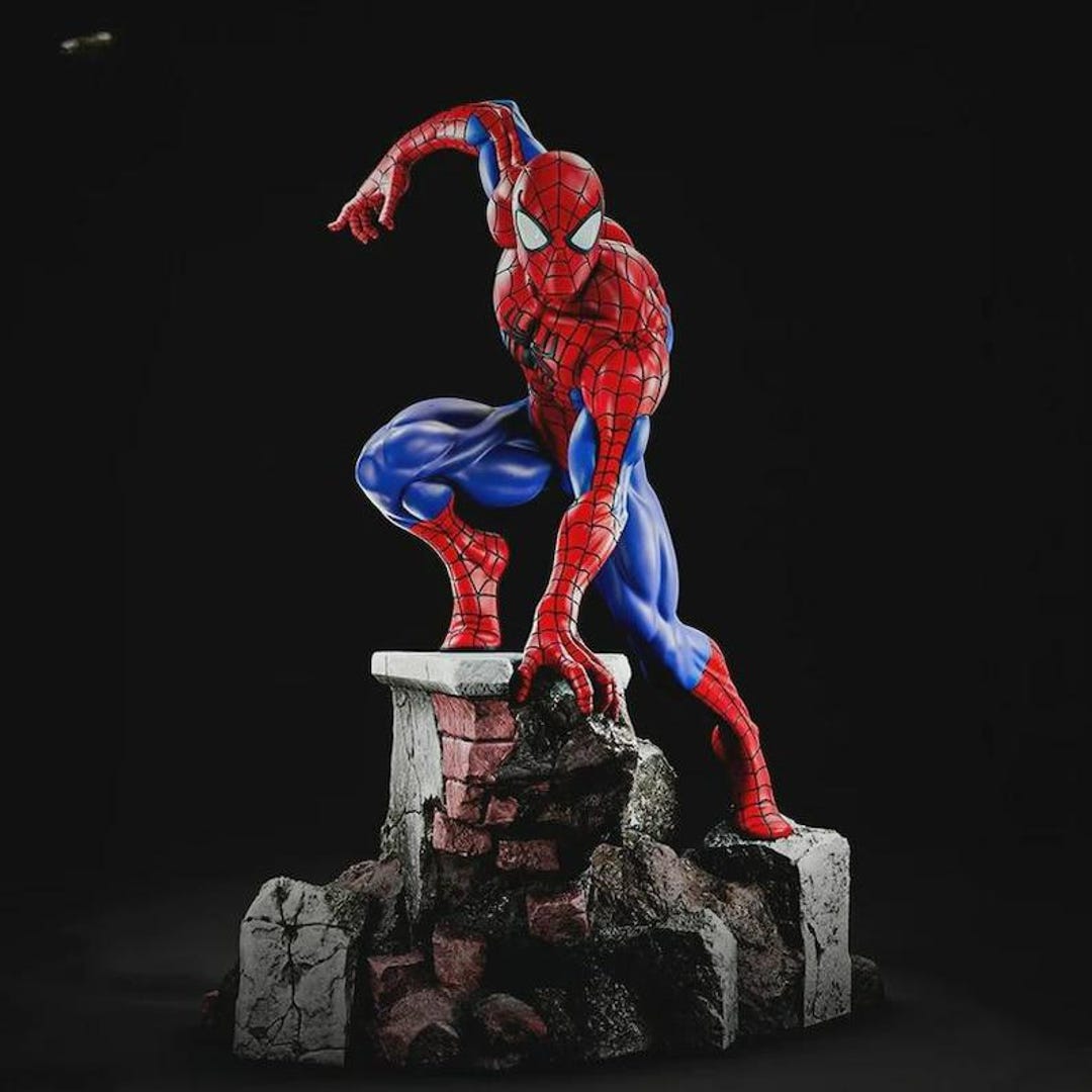 Spiderman Classic 3D STL Statue Print Model File - Etsy