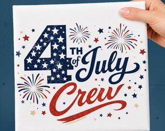 4th Of July Crew Family Reunion DTF Transfer, Independence Day Family Matching Tee Heat Press, Fourth Of July Crew Fireworks Ready To Press
