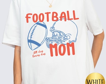 Football Mom Shirt Game Day Tee Football Mama T-Shirt, Football Season Matching Tees, Football Team Mom Gift, Gift for Football Mama