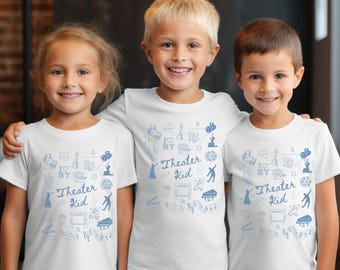 Theater Kid Shirt, Youth Gift for Theater Lover Gift for Her, Broadway Lover Gift, Stage Actor Gift, Broadway Lover Shirt, Drama Kid