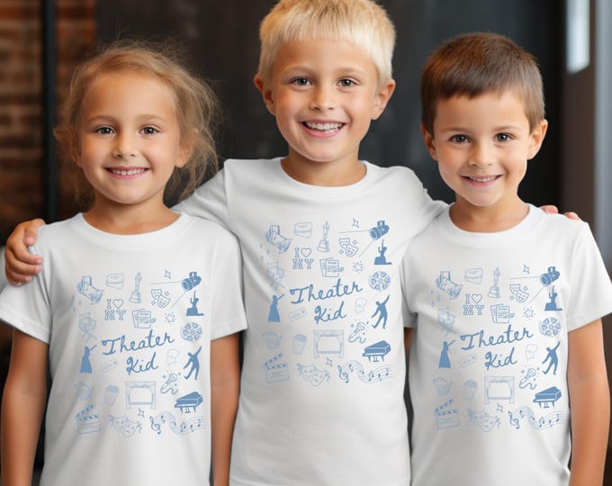 Theater Kid Shirt, Youth Gift for Theater Lover Gift for Her, Broadway Lover Gift, Stage Actor Gift, Broadway Lover Shirt, Drama Kid