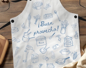 Personalizzato Cartoon Chef Personaggio grembiule regolabile con nome e