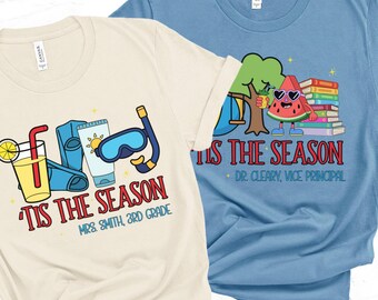 Funny Custom Teacher Summer Shirt, End of School Gift, Personalized Teachers Gifts, Thank You Gift for Tutor, Principal, Vice Principal