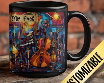 Beautiful Music Lover, Unique Custom Musical Gift for Teacher, Choir Director Birthday Gift, Cello Violin Bass Viola Orchestra Band Director