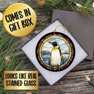 Penguin Christmas Ornament Gift, Xmas Holiday Decoration, Secret Santa Stocking Stuffer, Teacher Gift Idea, Emperor Penguin
