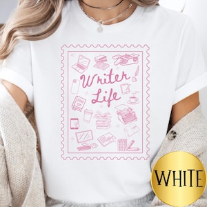 Writer Gift for Writer Shirt, Doodle Shirt for Her, Funny Gift for Author Shirt, Literary Bookish Gift for Book Lover Sarcastic Gift for Him