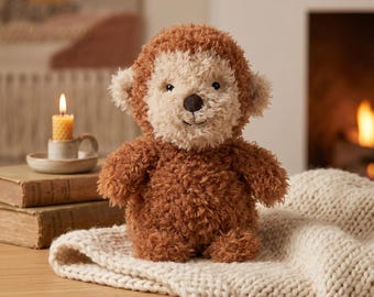 Jellycat Jellycat - Peluche d'anniversaire unique du petit singe, cadeau pour elle, joli cadeau pour les enfants, cadeau d'anniversaire