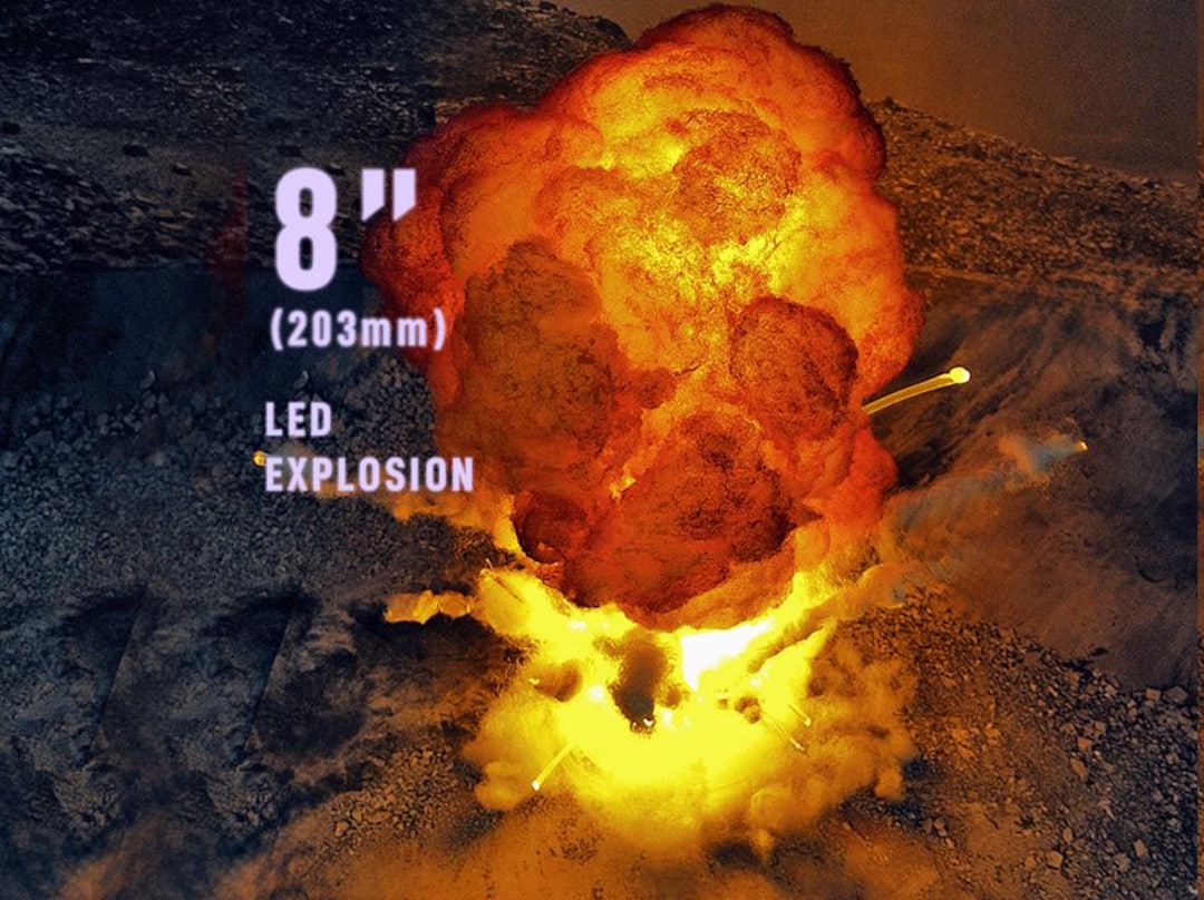 Led Explosion Light Effect 8-inch Handmade LED Explosion Effect– Corded USB Display Light - Etsy