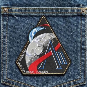 Embroidered NASA Space Mission Patch: Wiseman, Glover, Koch, Hansen – Jacket, Backpack Applique