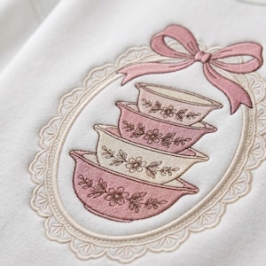 Kitsch Embroidery Design Digital File, Retro Colorful Aesthetic Embroidered Design, Funny Vintage Kitsch Gift Sweatshirt, DIY Craft Decor