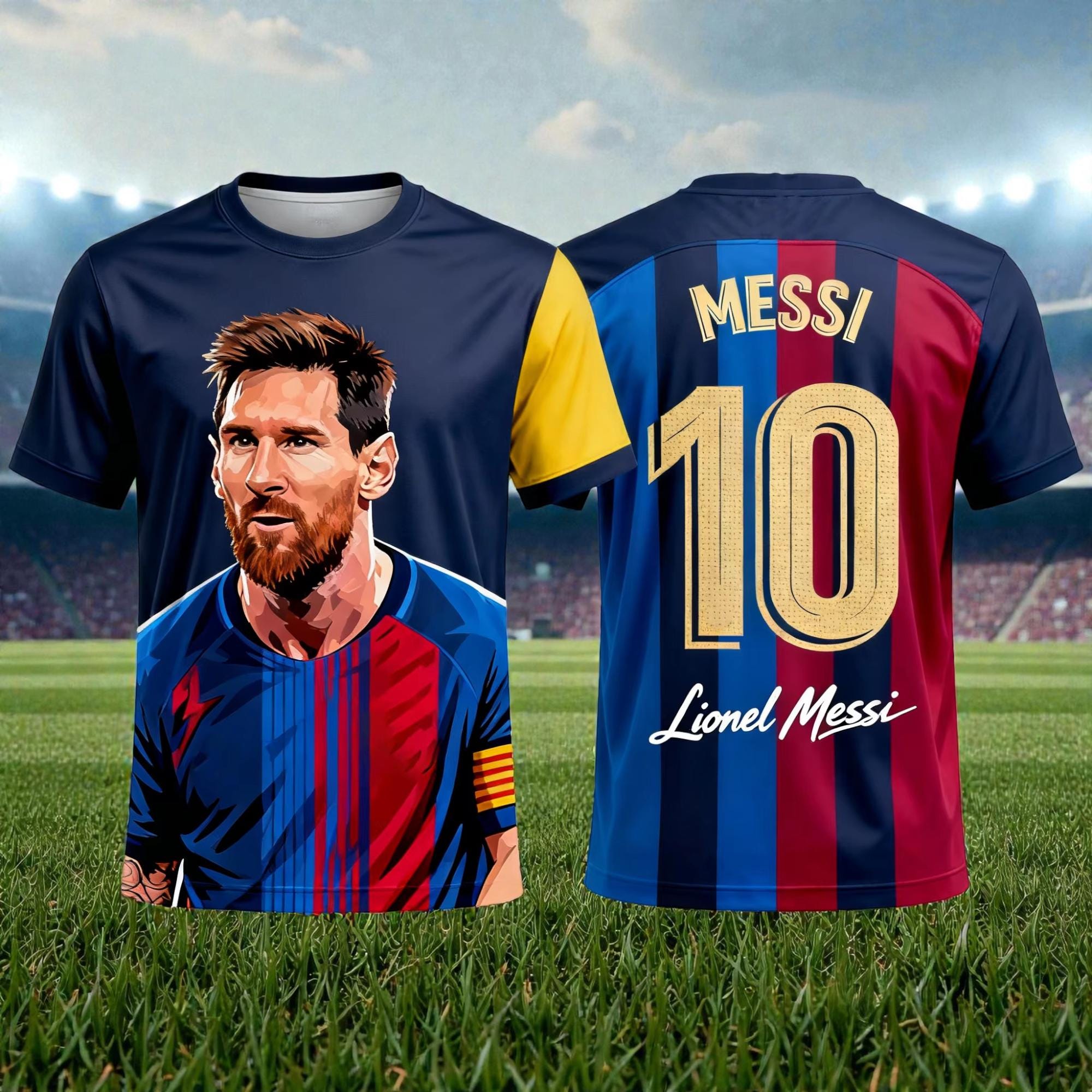 FC Barcelona Messi 10 DRI-FIT シャツ FC Barcelona Messi 10 Dri-FIT シャツ Preowned Nike DriFit FC