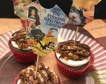 DODICI Storybook Toppers per cupcake a forma di Onesie