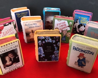 TWO Book Soaps für Buchliebhaber - Lieblingsgeschenk für Bibliothekar, Buchclubs, Partygeschenk, Partygeschenk, Geschenk, Partybevorzugung