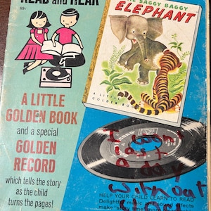 1947 The Saggy Baggy Elephant Little Golden Book Read and Hear book