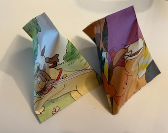 Barnboksidor, festgåvor/set om 12/återanvända barnböcker