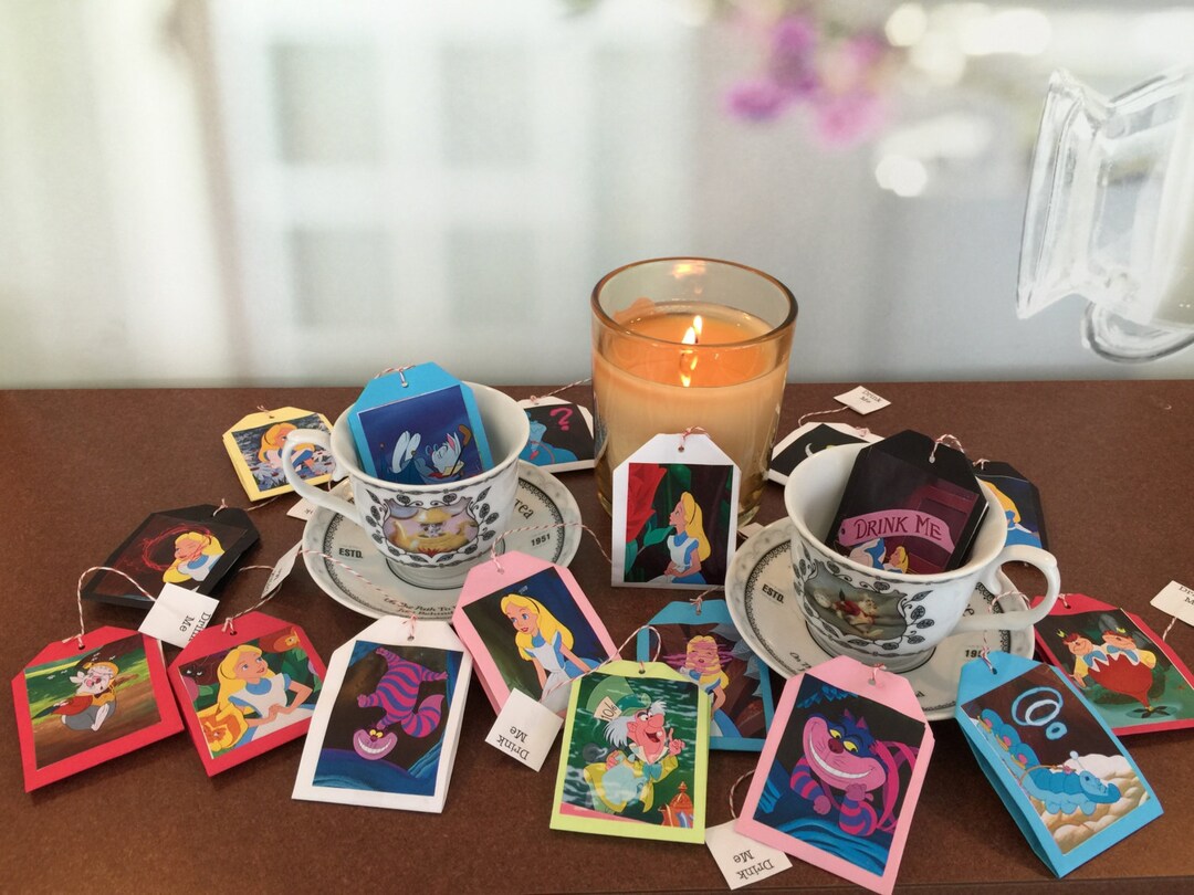 Twelve Alice in Wonderland Tea Bag Party Favors - Etsy