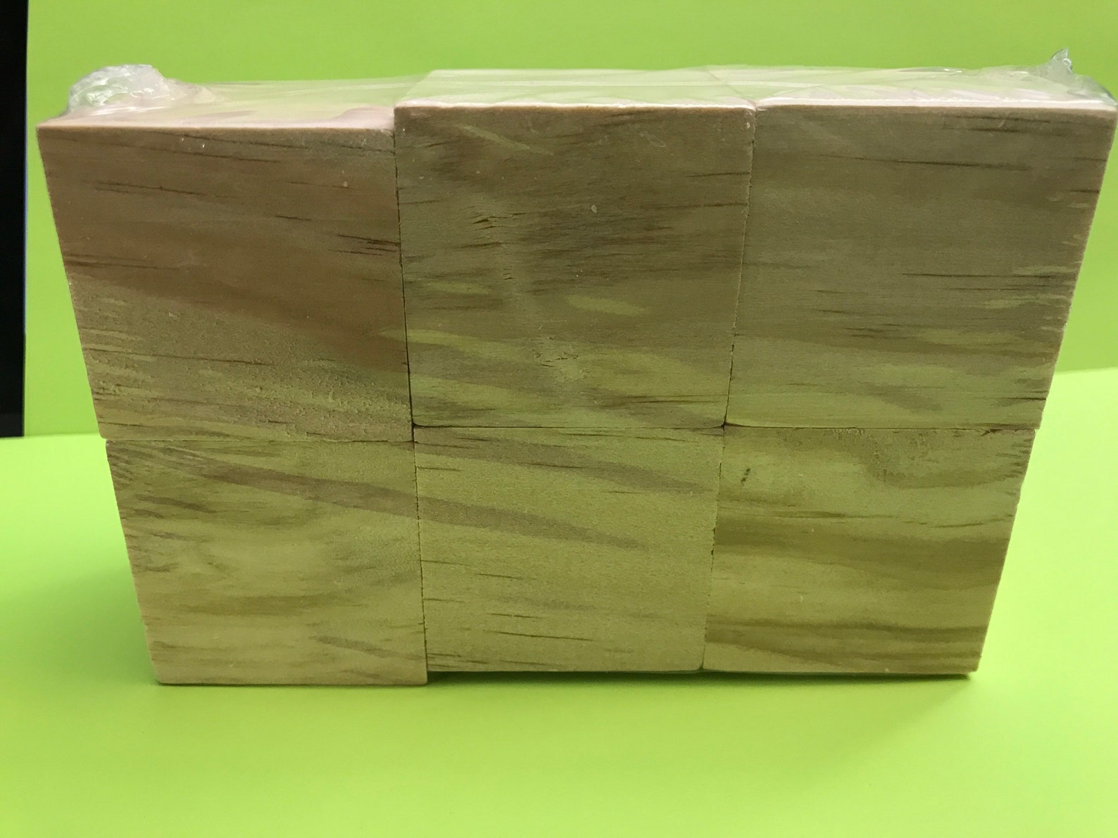 SIX Unfinished wood blocks 1.75 square great for baby Etsy