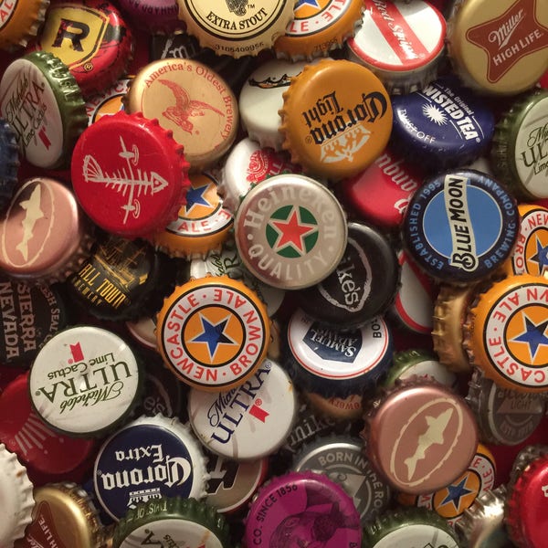 Beer Bottle Caps Etsy