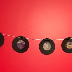 LP Banner Girlande für Vintage, 50er, 60er, 70er Jahre Dekor- Geburtstag, Jubiläum, Vatertag, Ruhestandsparty Dekoration
