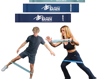 Pro Balance Resistance Band Set, 3 Loop, Natural Latex