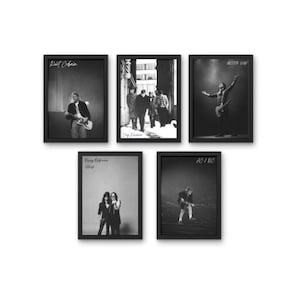 Rock Legends-posterset, punk en klassieke rockmuziek