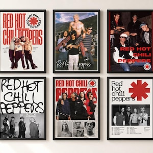 Red Hot Chili Peppers retrobandposterpaket (digital nedladdning)