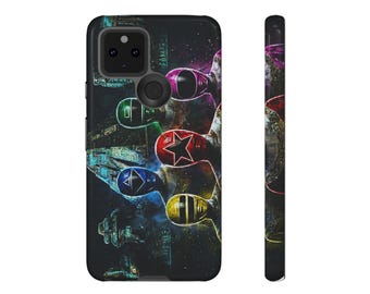 Retro Helmet Pop Art Phone Case | Tough Dual-Layer Protective Cover