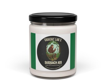 Sasquatch Candle - Cinnamon Vanilla Soy Candle, Funny Bigfoot Gift