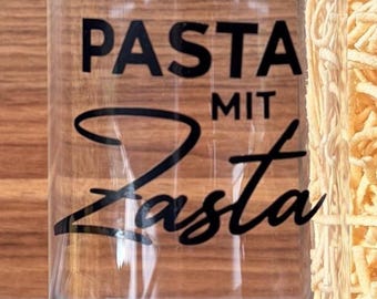 Plottersticker Vinyl " Pasta mit Zasta"