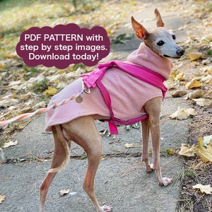 Vest / sweater PATTERN for your italian greyhound, whippet, chinese crested