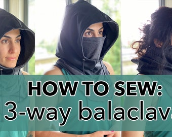 3-way balaclava NEW!! PATTERN / make your own