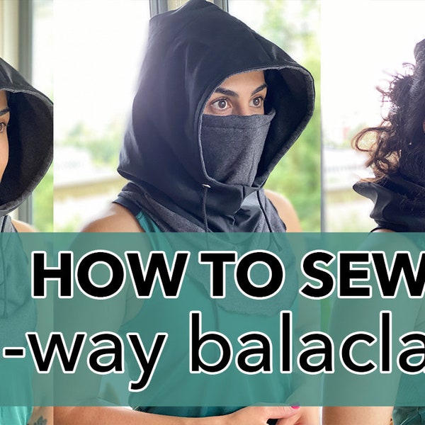 3-way balaclava NEW!! PATTERN / make your own