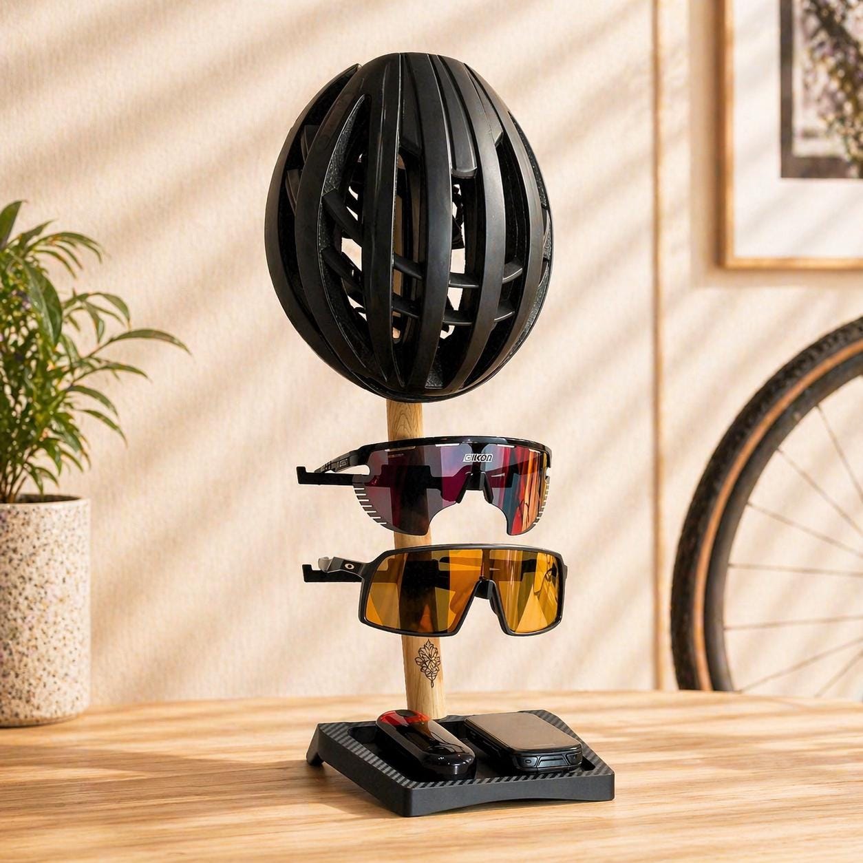 bike helmet storage california academy arts NANAGIFTREE Motorcycle Holder Wall Mount, Solid Wood and Metal Helmet Rack with 4 Glove Clips, Motorcycle Accessories Gear Organizer for Entryway or Garage, Brown : Automotive SUZEPER Metal Wire Grid Stackable