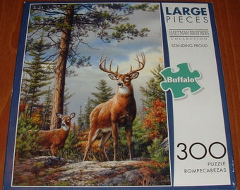 NEW - Hautman Brothers - 300 Large Pcs. Jigsaw Puzzle, "Standing Proud" Deer