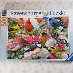 NEW - Ravensburger 500 Pc. Jigsaw Puzzle - Colorful &quot;Garden Birds&quot;