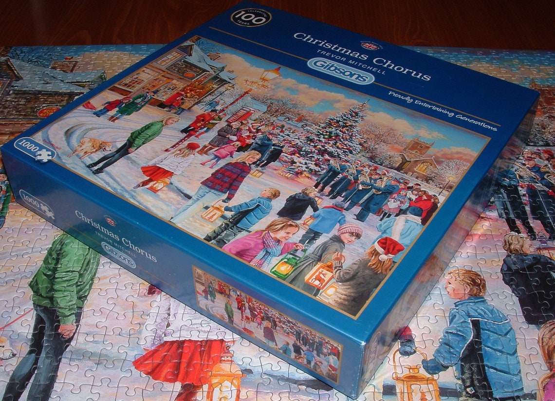 COMPLETE Gibsons 1000 Pc. Jigsaw Puzzle christmas Etsy