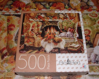 COMPLETE - Big Ben 500 Pc. Jigsaw Puzzle - "Warmth of Autumn"