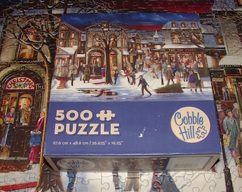 Complete - Cobble Hill - 500 Pc. Jigsaw Puzzle - "Tis the Season" Christmas