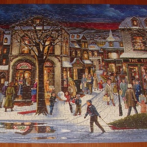 Complete Cobble Hill 500 Pc. Jigsaw Puzzle Tis the Season Christmas image 3