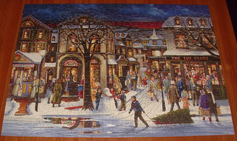 Complete Cobble Hill 500 Pc. Jigsaw Puzzle Tis the Season Christmas image 3