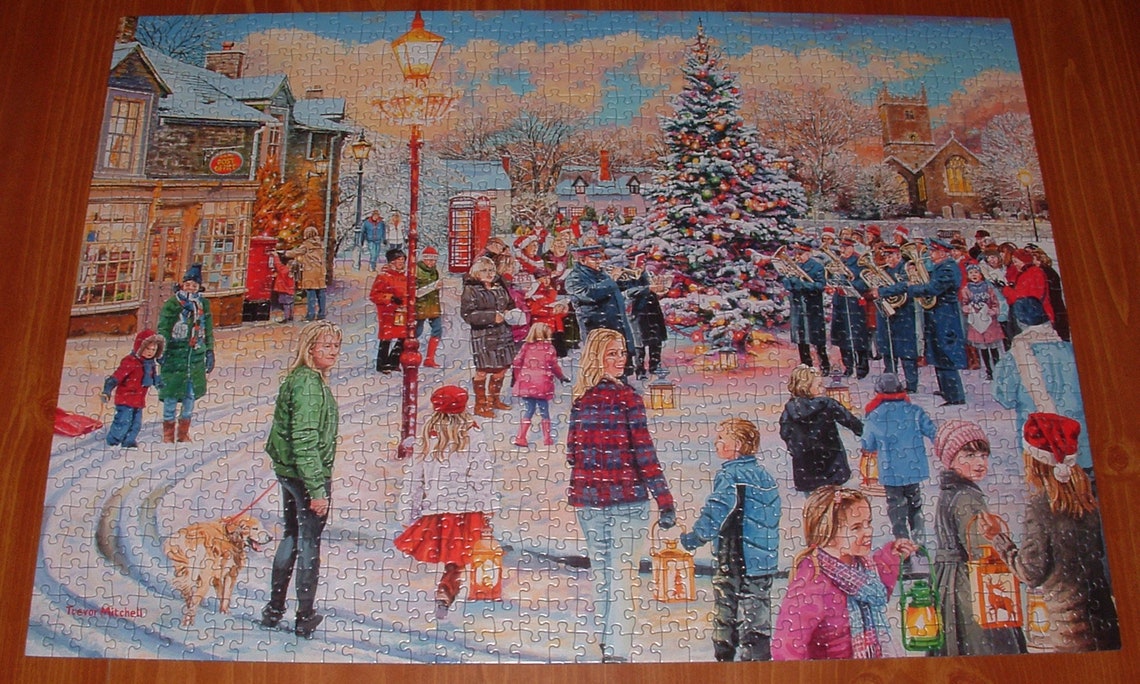COMPLETE Gibsons 1000 Pc. Jigsaw Puzzle christmas Etsy