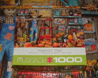COMPLETE - Eurographics 1000 Pc. Jigsaw Puzzle - "Harvest Time"