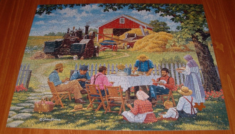 Bits and Pieces 4 in 1 500 Pc. Puzzle Set John Sloane Autumn Scenes afbeelding 4