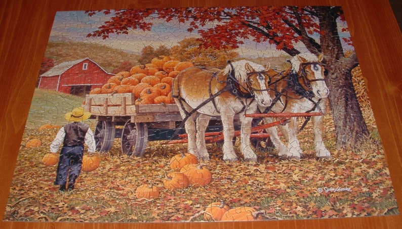 Bits and Pieces 4 in 1 500 Pc. Puzzle Set John Sloane Autumn Scenes afbeelding 3