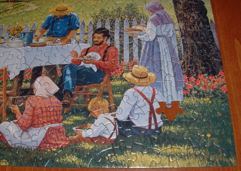 Bits and Pieces 4 in 1 500 Pc. Puzzle Set John Sloane Autumn Scenes afbeelding 5