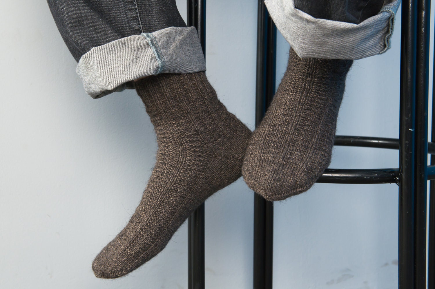 Knit men's socks 4 option colors Hand knit mens socks | Etsy