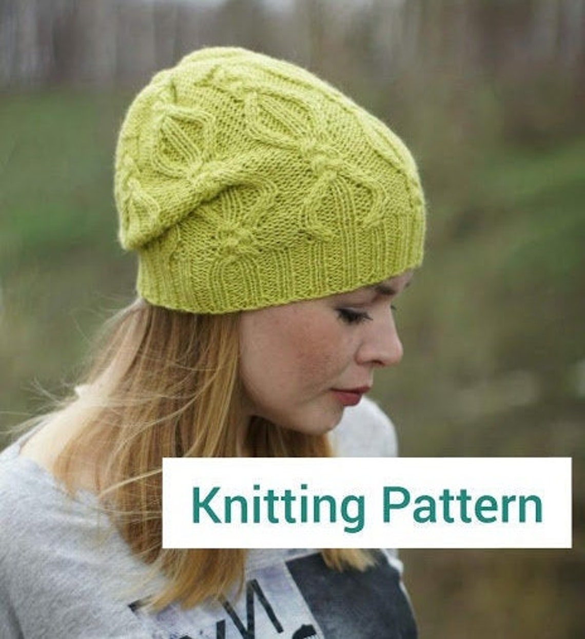 Knit beanie patterns aran hat pattern pdf knit hat pattern Etsy